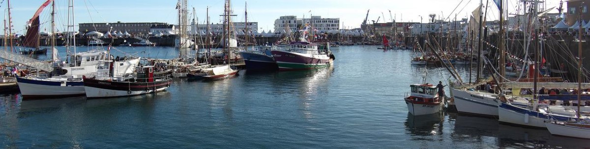 Vue du port de pêche de Brest